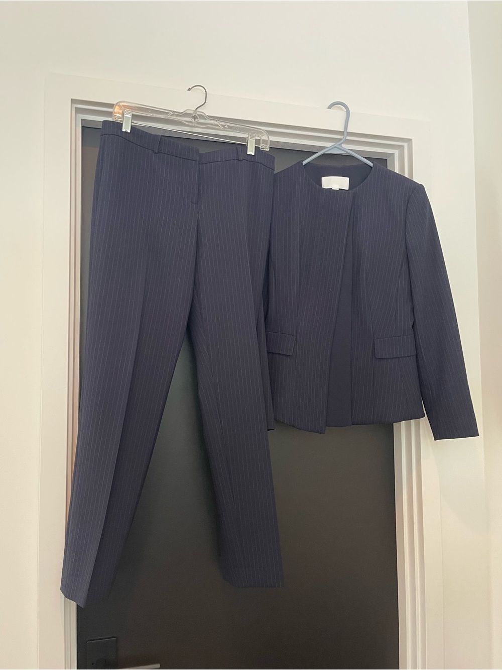 Hugo Boss Navy Pinstripe Blazer and Matching Trousers